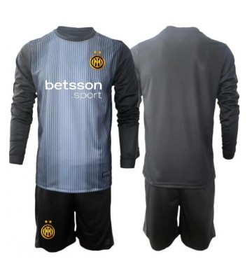 Inter Milan Goalkeeper Replica Home Stadium Kit for Kids 2025-26 Long Sleeve (+ pants)